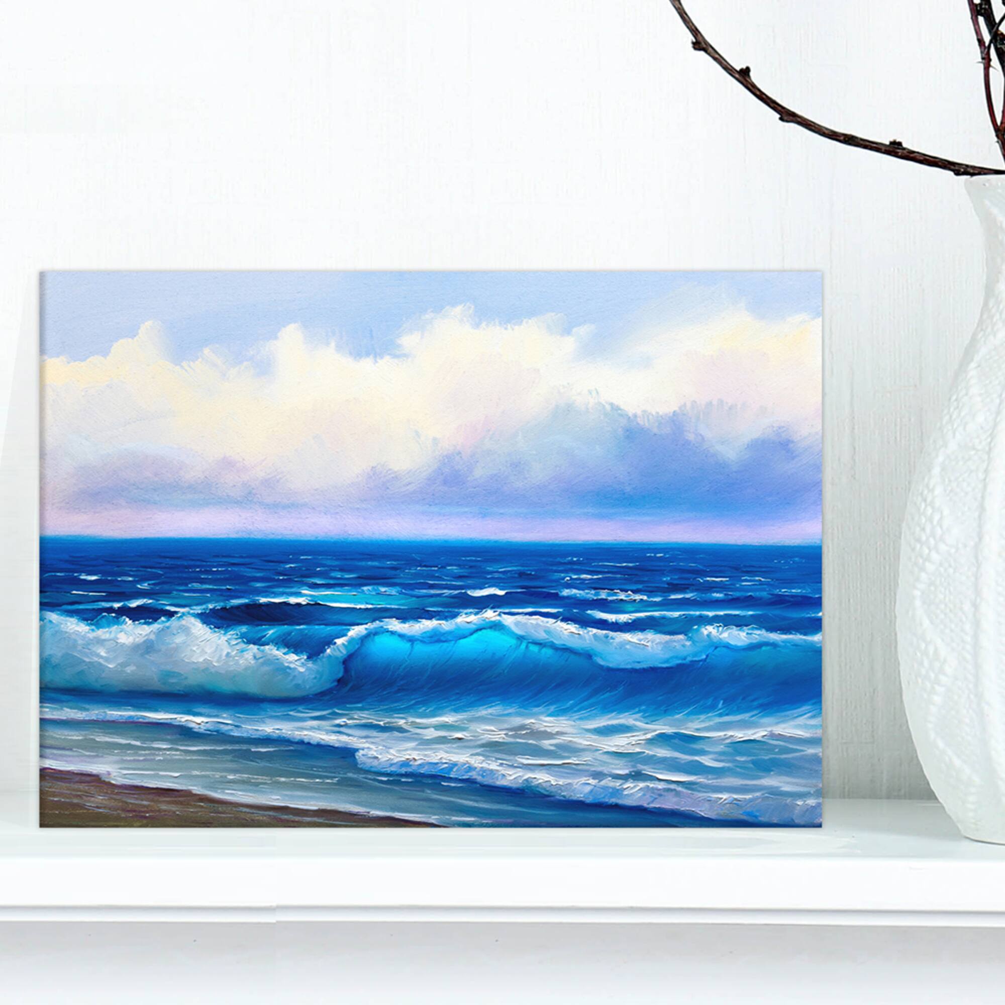 Designart - Seascape in Cloudy sky